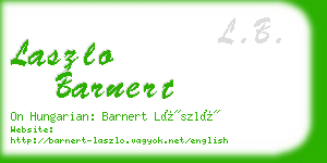 laszlo barnert business card